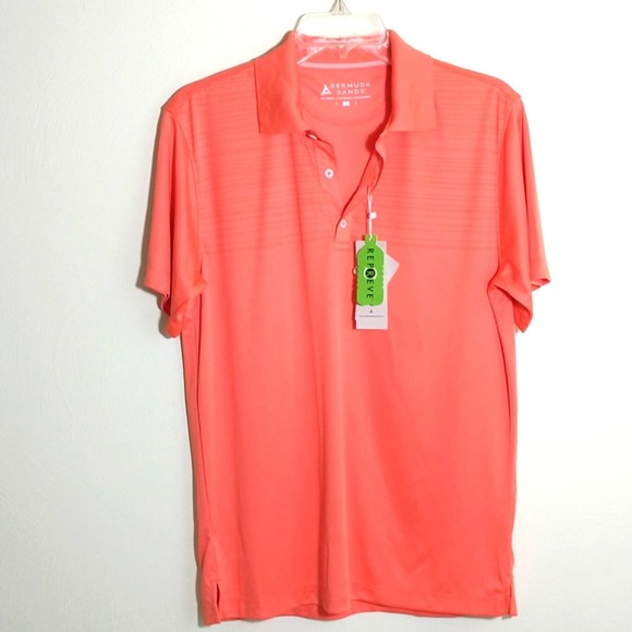 NWT Bermuda Sands Orange Short sleeve wick away UPF 50+ Polo shirt. S - Picture 8 of 9
